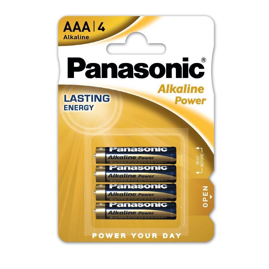 Image of Panasonic battery ALKALINE LR03 4-pack AAA (IT14672)