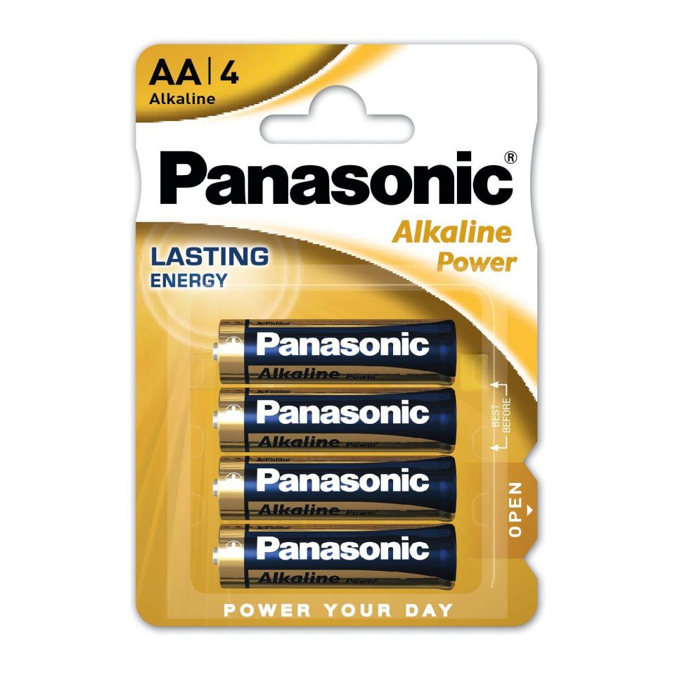 Image of Panasonic battery ALKALINE LR04 4-pack AA (IT14673)