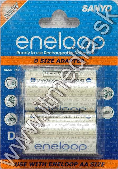 Image of Eneloop Battery Adapter AA to D 2-pack (IT4988)