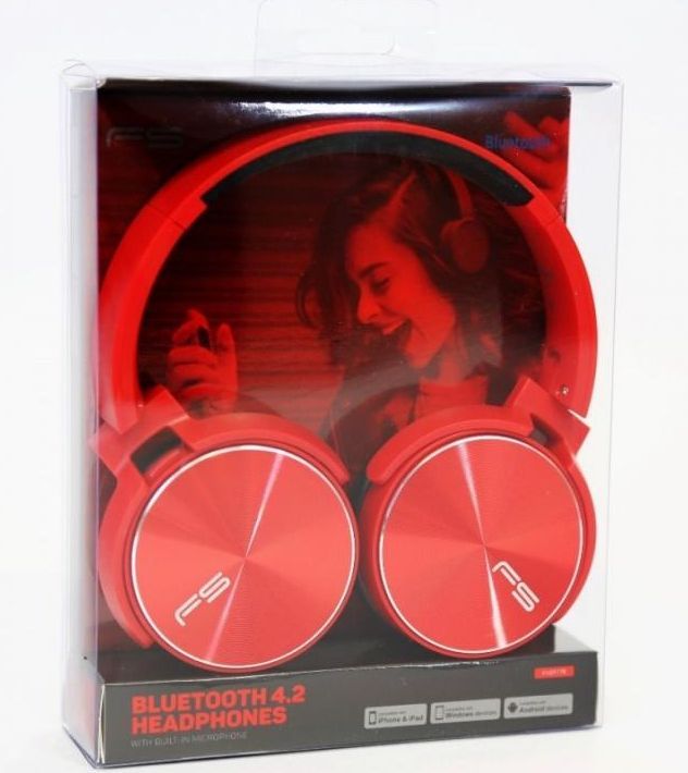 Image of Freestyle Bluetooth Headphones with MP3 (microSD) 44388 FH0917R (IT13687)