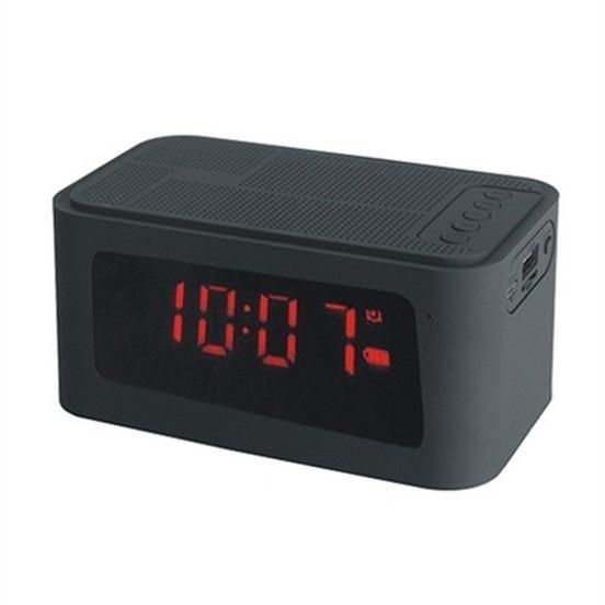 Image of Wireless Bluetooth Speaker with mic Clock ALARM PMGC5B  (IT13731)