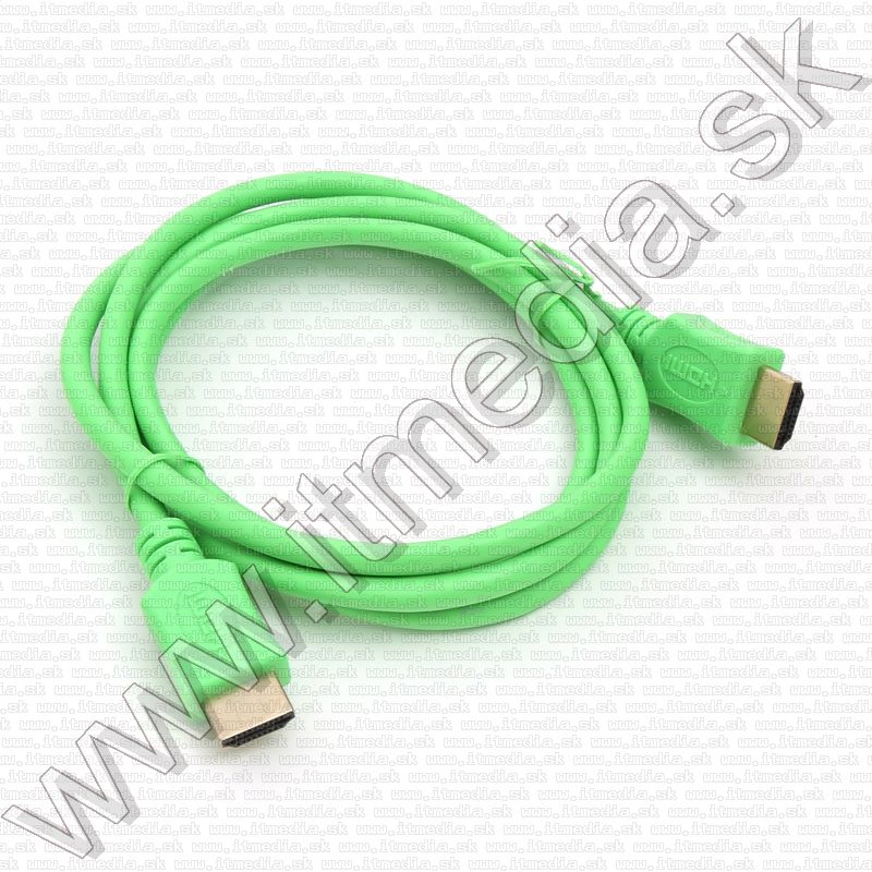 Image of HDMI v1.4 cable 1.5m Bulk (Green) (IT14657)