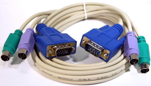 Image of KVM Simple Cable VGA-PS2 keyboard-mouse 1.5m (IT4154)