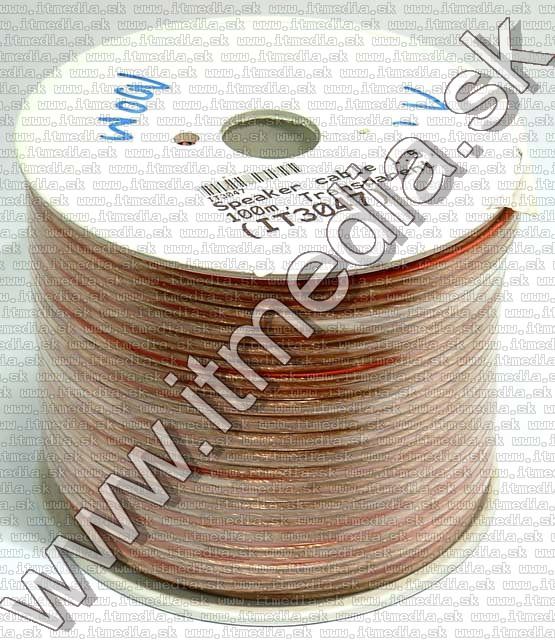 Speaker cable 1.5, 100m, Transparent (IT3047) Image of Speaker cable 1.5, 100m, Transparent (IT3047)