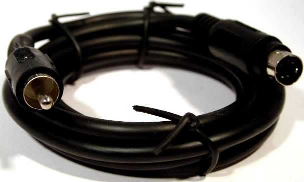 Image of S-video / SVHS - RCA cable 1.5m black (IT2396)