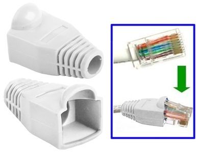 Image of RJ45 Network Cable Protector Utp *White* (IT7903)