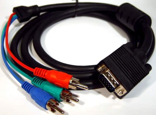 Image of VGA to YUV cable *black* (IT3886)