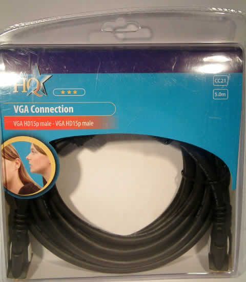 Image of VGA (Monitor) Cable 5m ***normal*** 6+3 (IT2426)