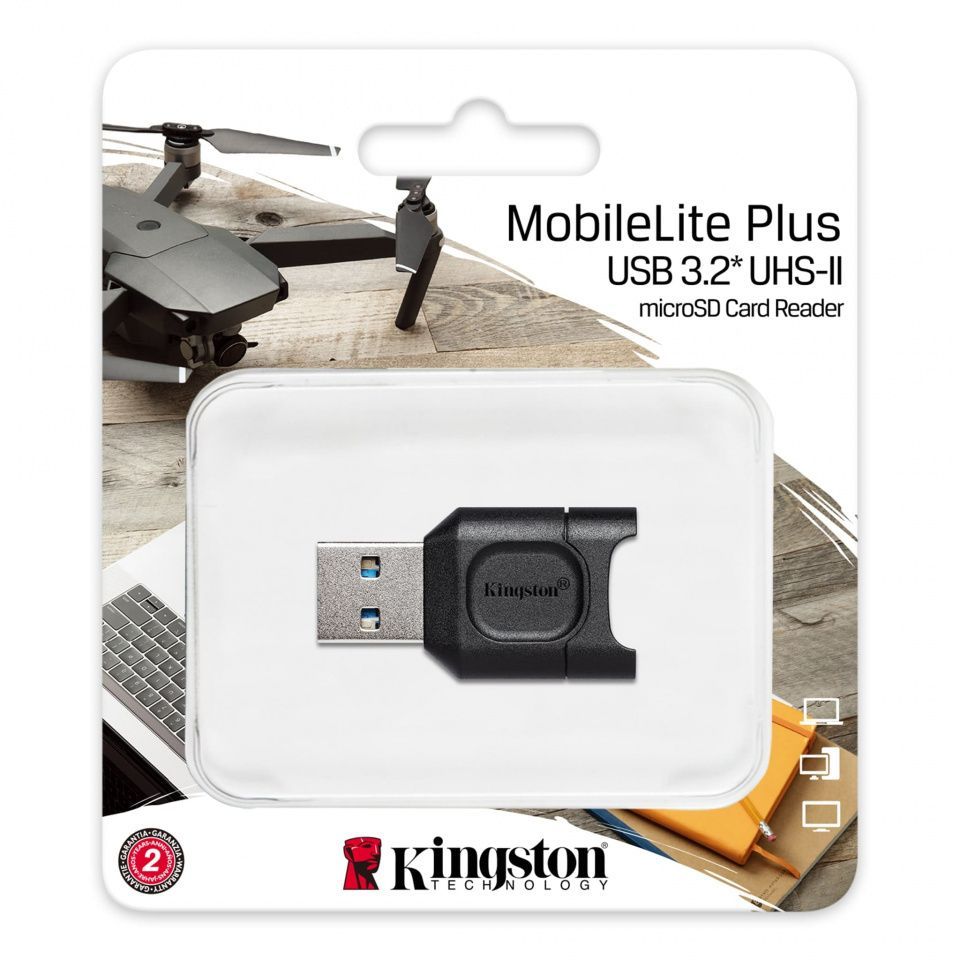 Image of Kingston USB 3.2 Mobilite Plus UHS-II microSDXC Memória kártya író/olvasó MLP !info (IT14669)