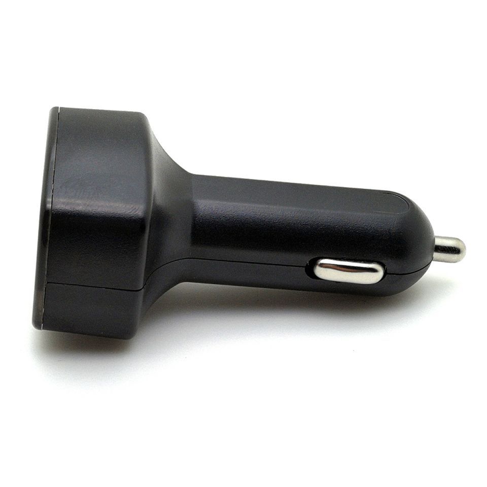 Image of Platinet 12V USB autós töltő 2.4A + voltmérő + hőmérő INFO! (IT14173)