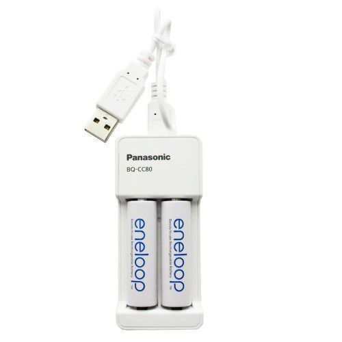 Panasonic Eneloop Compact USB Battery Charger +2xAA Eneloop INFO!!! (IT14438) Image of Panasonic Eneloop Compact USB Battery Charger +2xAA Eneloop INFO!!! (IT14438)