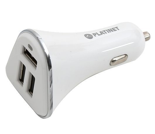 Platinet 12V USB CAR charger 3-port 5.2A INFO! (IT13640) Image of Platinet 12V USB CAR charger 3-port 5.2A INFO! (IT13640)