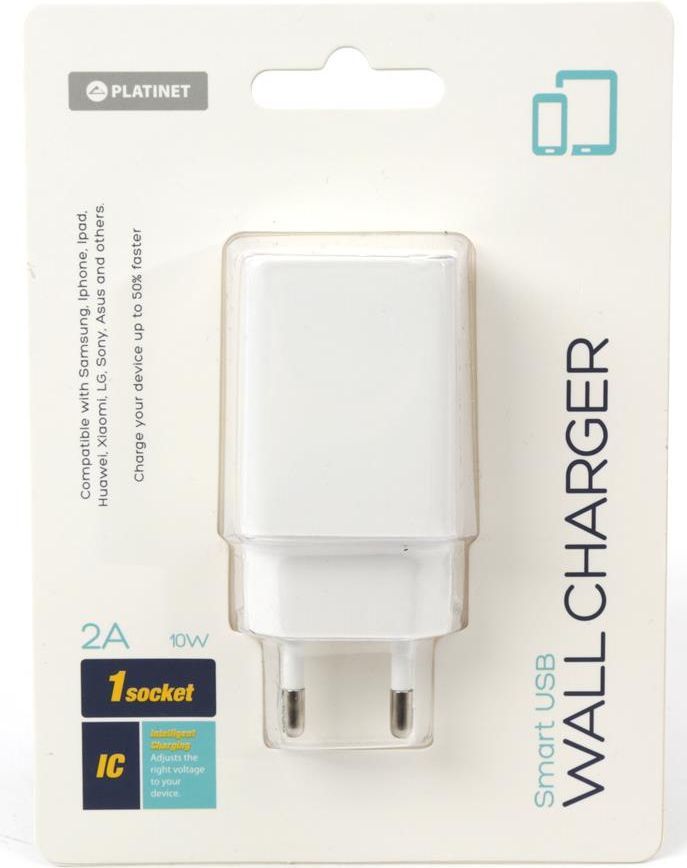 Univerzális USB töltő 2000mA (5V 2A) iPhone Samsung (Fehér) 44753 (IT13883) Image of Univerzális USB töltő 2000mA (5V 2A) iPhone Samsung (Fehér) 44753 (IT13883)