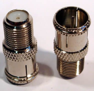 Image of **SPECIAL** F connector adapter (Coaxial, TV) (IT2986)