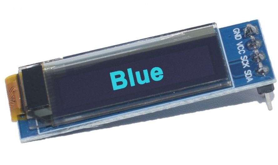 Image of OLED display 0.91inch 128x32 pixel i2c Blue-black (IT13722)