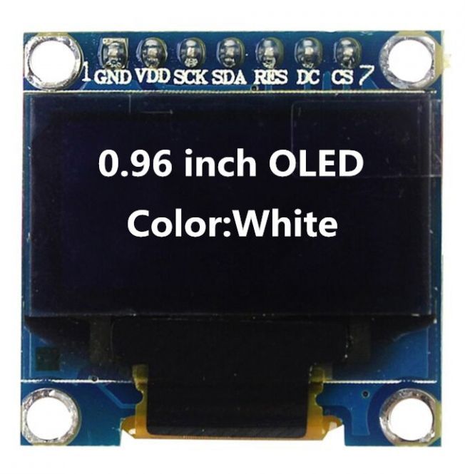 Image of OLED display 0.96inch 128x64 pixel SPI White-black (IT14052)