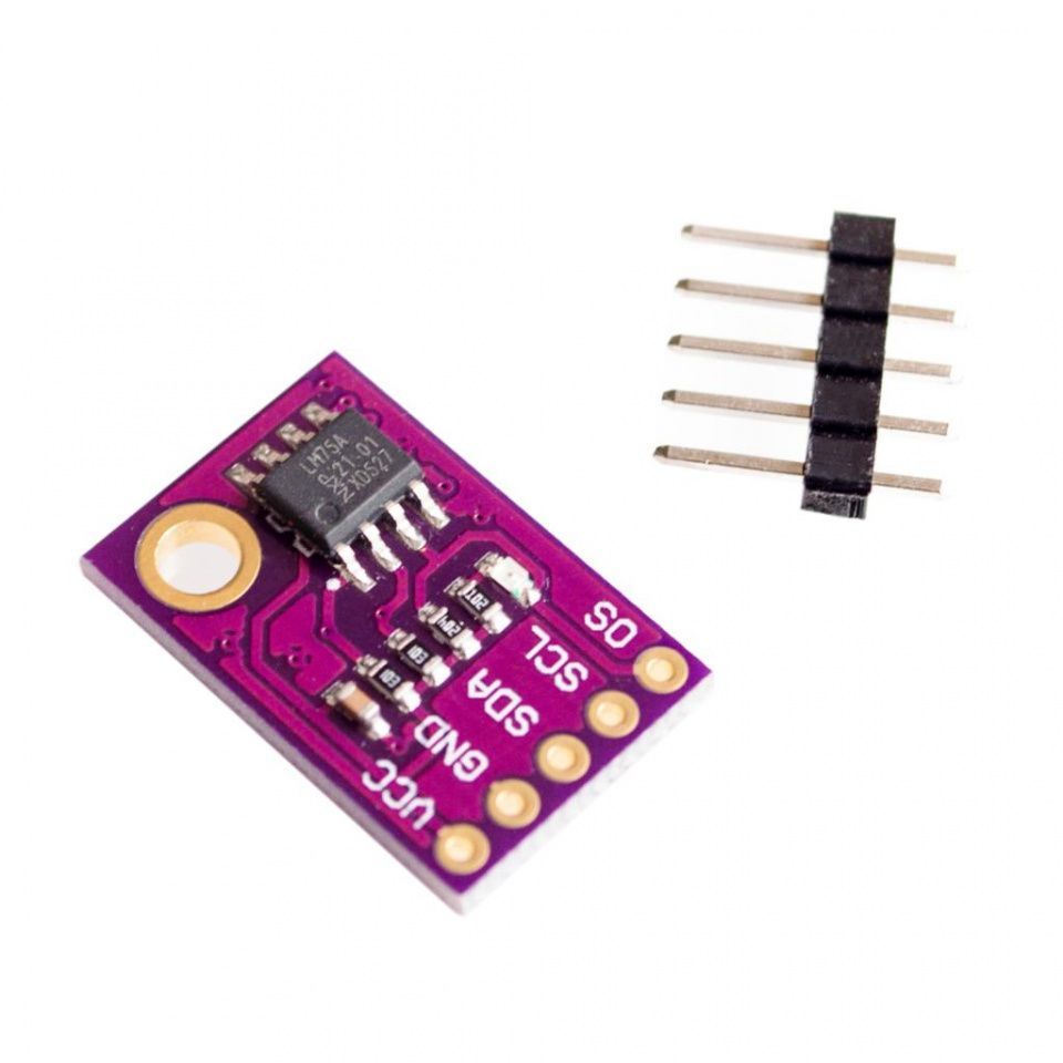 Image of Digitális Hőmérő modul i2c (Arduino) LM75A thermosztát funkcióval INFO! (IT13622)