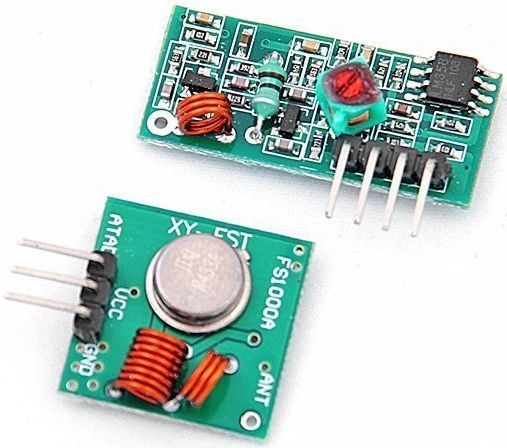 Wireless Serial Transmitter SET (Transmitter + receiver) XD-RF-5V + FS1000A (IT12189) Image of Wireless Serial Transmitter SET (Transmitter + receiver) XD-RF-5V + FS1000A (IT12189)