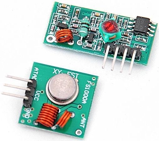 Image of Wireless Serial Transmitter SET (Transmitter + receiver) XD-RF-5V + FS1000A (IT12189)