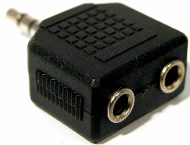 Image of Stereo Jack Splitter (3.5 plug, 2x3.5 hole stereo) (IT2758)