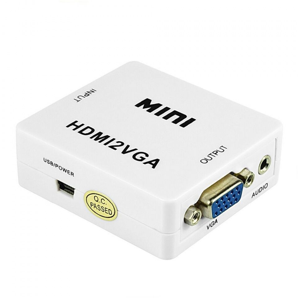 Image of HDMI male - D-SUB (VGA) female + audio jack converter box *Active* (IT14054)