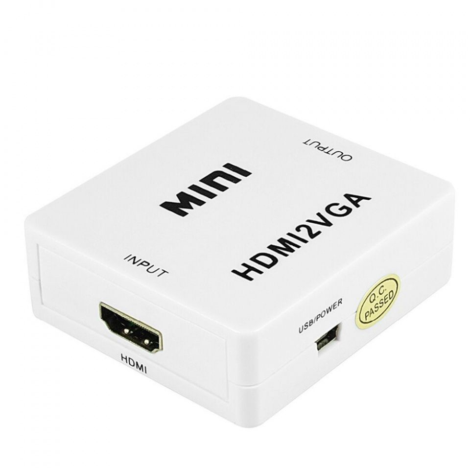 Image of HDMI male - D-SUB (VGA) female + audio jack converter box *Active* (IT14054)