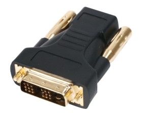 Image of HDMI female - DVI male converter *golden* (14297) (IT1952)