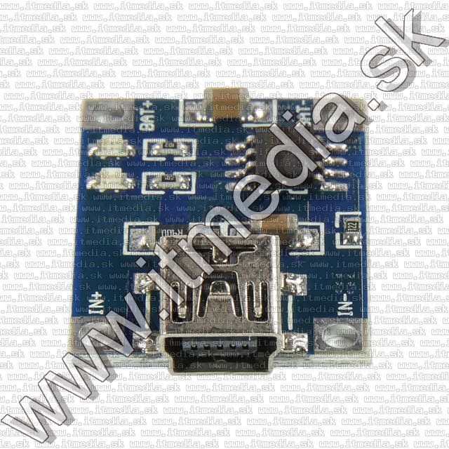 Image of USB Lithium akkumulátor töltő panel (miniUSB) (IT9871)