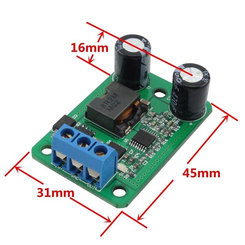 Image of DC-DC Voltage Buck Converter IN 9..35V to 5V 5A 25W (IT13378)