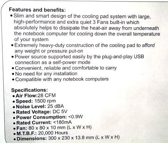 Image of Notebook cooler 3-fan (Aluminium) (IT3348)