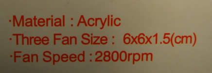 Image of Notebook cooler 3-fan (Acryl) (IT3957)