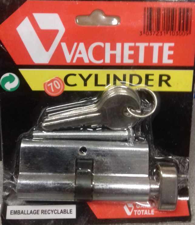 Image of Vachette Security Toilet Cylinder Lock, 3key (2x) 35mm (IT14287)