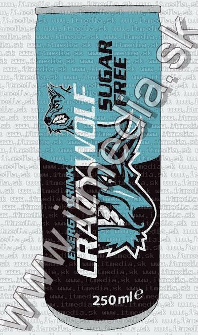 Image of Crazy Wolf Energia Ital 250ml Dobozos Cukormentes (IT13914)