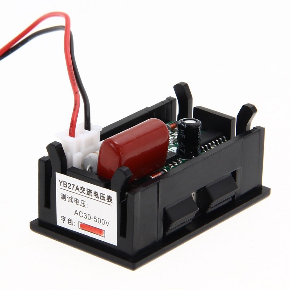 Image of Elektronikai műszer Feszültség mérő 30-500V AC 2 vezetékes (3 szegmens piros) (IT12478)