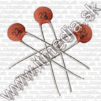 Image of Elektronikai alkatrész *Kondenzátor* Kerámia 50V 22pF 2.5mm (IT13435)