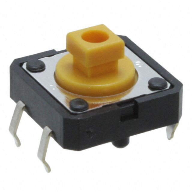 Image of Elektromos mikrokapcsoló 12x12x7mm (záró) DIP4 (Fekete-sárga) B3F Omron (IT13462)