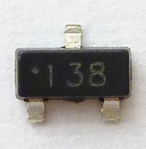 Image of Elektronikai alkatrész *N csatornás Mosfet* BSS138 (0.2A 50V)  (IT12044)