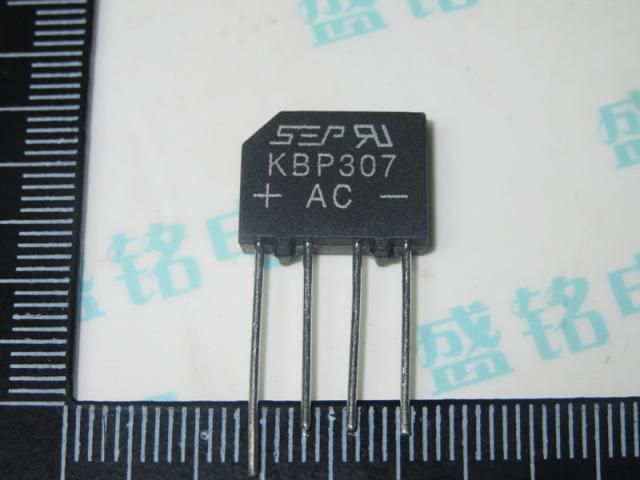 Image of Elektronikai alkatrész *Egyenirányító dióda híd* KBP307 (3A 700V)  (IT10904)