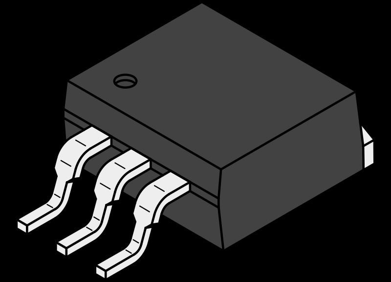 Image of Elektronikai alkatrész *N csatornás Mosfet* IRF540 (33A 100V) TO-263 (IT14302)