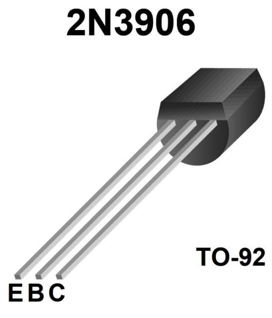 Image of Elektronikai alkatrész *Tranzisztor* 2N3906 0.2A 40V 250MHz PNP (IT10922)