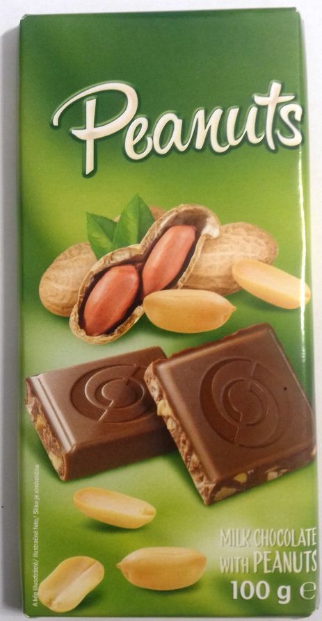 Image of Peanuts Milk Chocolate 100g (IT13680)