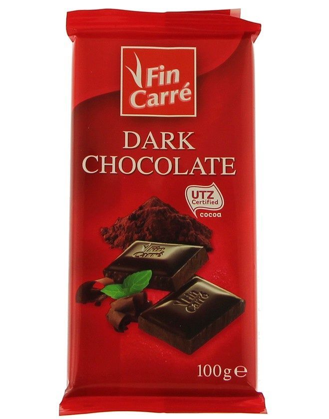 Image of Fin Carré Dark Chocolate 100g 50% (IT11721)