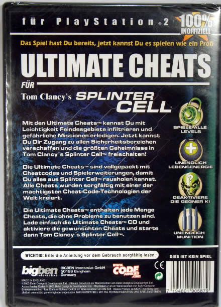 Image of Playstation 2 *Ultimate Cheats* (IT3950)