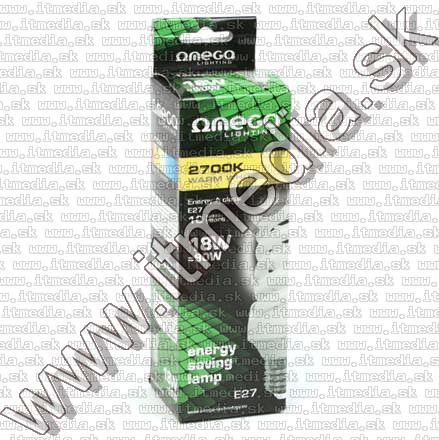 Omega Energy Saving Lamp *E27* *Spiral* 18W Warm White (82W) (IT7366) Image of Omega Energy Saving Lamp *E27* *Spiral* 18W Warm White (82W) (IT7366)