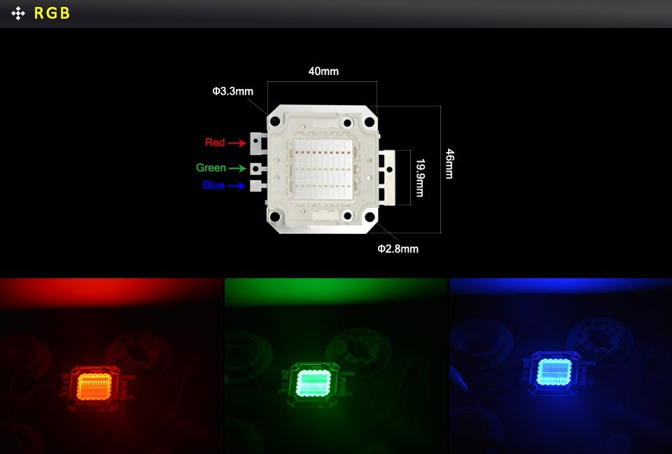 Image of Led Lamp Diode *RGB* 30watt INFO! (IT12217)