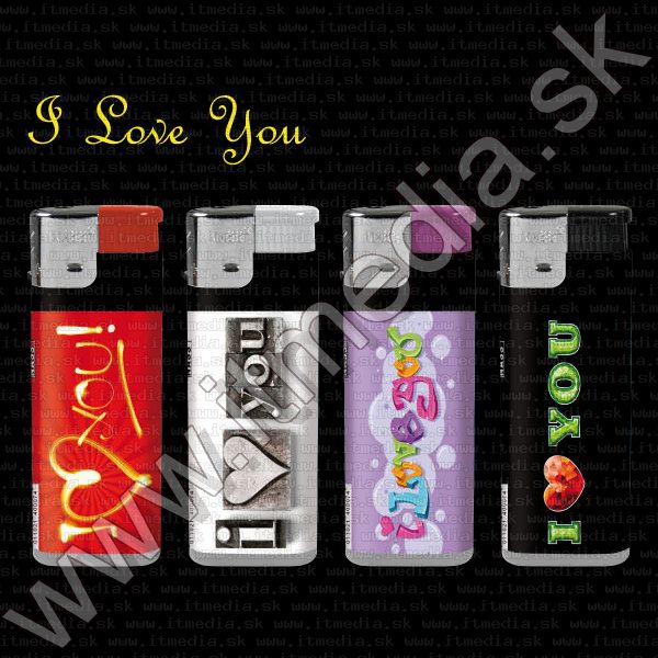 Image of NASS Electronic XXL cigarette lighter *I Love You* (IT8309)