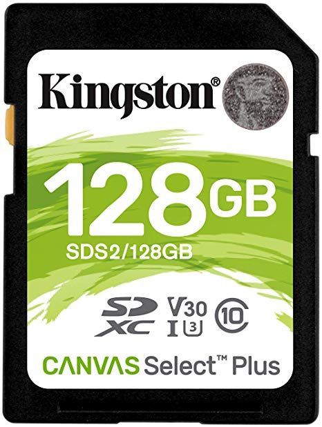 Image of Kingston Canvas Select Plus SD-XC card 128GB UHS-I U1 Class10 (SDS2) (IT14413)