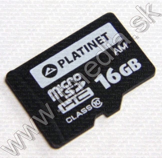 Image of Platinet microSD-HC kártya 16GB *Class10* *3 év garancia* + adapter (IT11478)