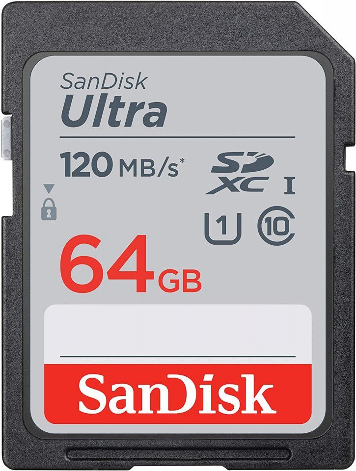 Image of Sandisk SD-XC kártya 64GB UHS-I U1 *Ultra* Class10 120MB/s (IT14702)