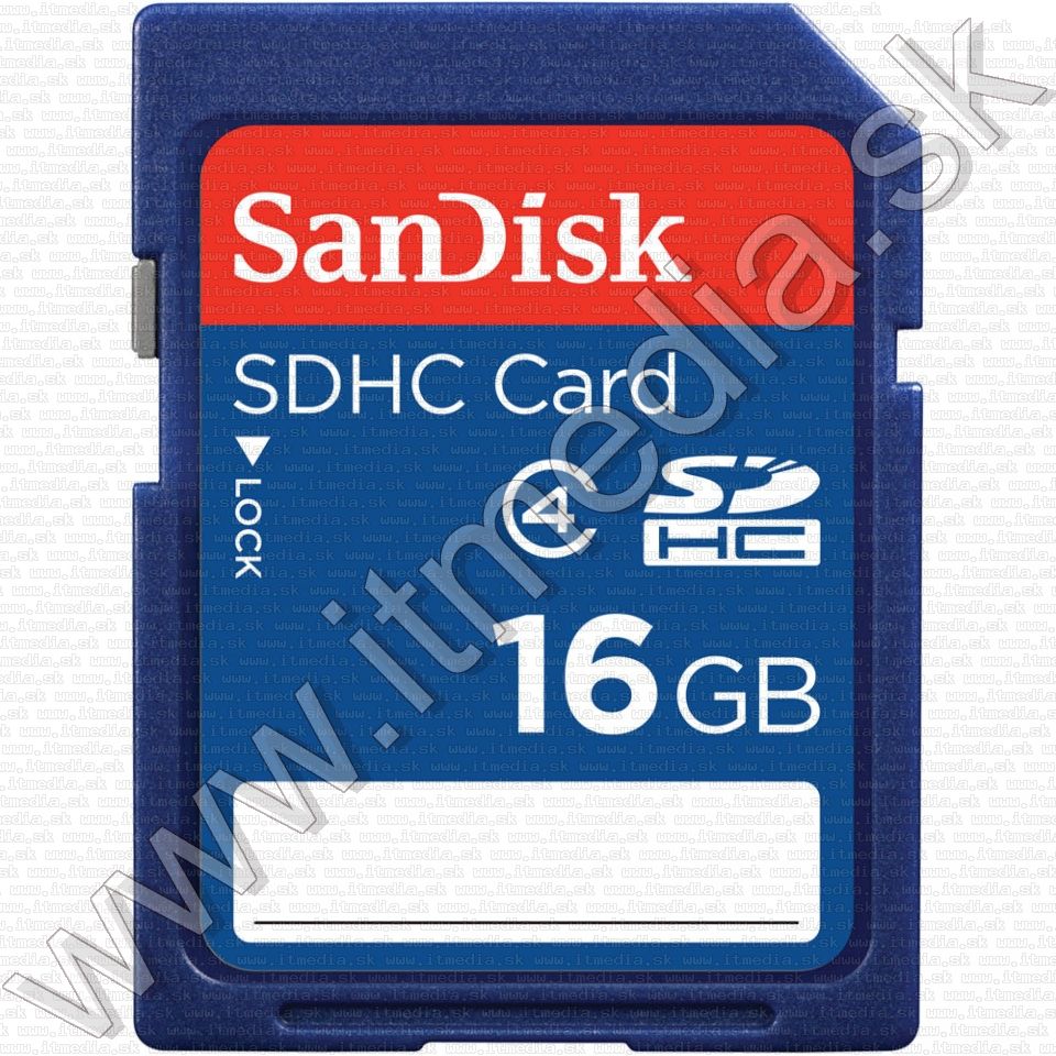 Image of Sandisk SD-HC kártya 16GB Class4 SDSDB-016G-B35 (IT13134)